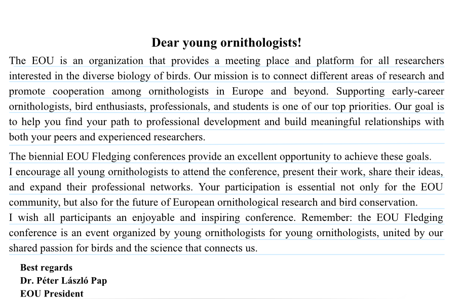 EOU President Péter László Pap